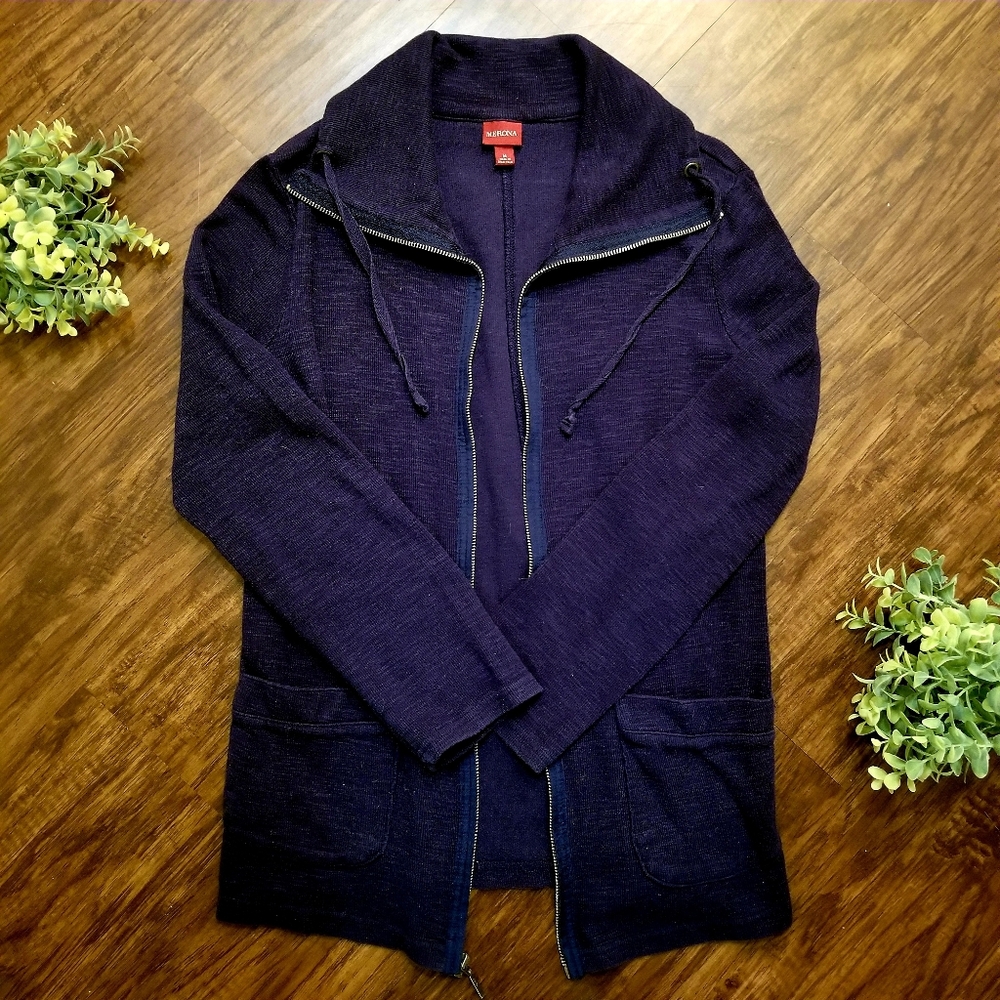 Merona Casual Sweater Navy Blue M
